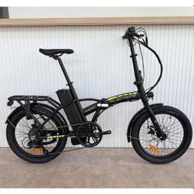 Resim Kron Elektrone Pasific 20" Jant E-bike 7 Vites Elektrikli Katlanır Bisiklet Siyah Sarı Siyah 
