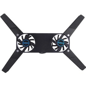 Resim Laptop Notebook Altı Katlanabilir Çift Fan Usb Soğutucu 4275A 