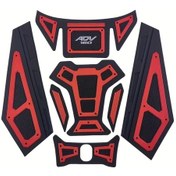 Resim Hightower Honda Adv160 23-24 Yakıt Deposu Kauçuk Koruma Dekoru Kırmızı 