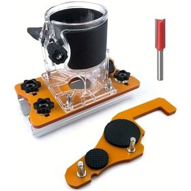 Resim Ronglight Ahşap El Freze Makinesi Ve Lamel Birleştirici Manuel Zıvana Açma Seti Ayarlanabilir Plaka 