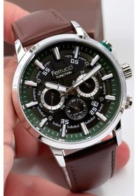 Resim Ferrucci Function Kahverengi Deri Kordon Erkek Kol Saati 3atm Bileklik Sdfer140 Kahverengi 