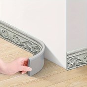 Resim [2 Renk Seçenekli] 3D Kendinden Yapışkan Duvar Stickerları, Boyut 9.2 Metre - Katlanabilir, Çeşitli Renk Seçenekleri, Ev Dekorasyonu İçin Mükemmel, Köşelerde ve Resim Çerçeveleri Çevresinde Boşlukları Kapatmak İçin Harika, Temel Plastik Malzeme İçerir, Siding Uygulamaları İçin Uygun | Çok Fonksiyonlu Duvar Stickerları | Kurulum ve Dekorasyon Kolay 