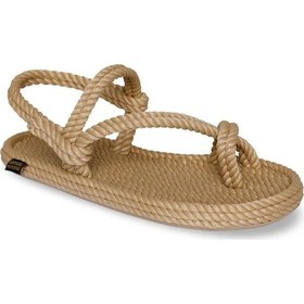 Resim Nomadic Republic Hawaii Kauçuk Tabanlı Kadın Halat Sandalet - Bej 