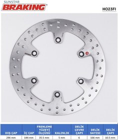 Resim Yuvarlak Ön Fren Diski Honda Vt C Shadow 750cc 1997-2015 