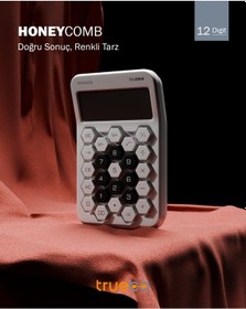 Resim Truebo HoneyComb Beyaz Renkli Hesap Makinesi 