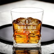 Resim Kişiye Özel Orijinal İsimli Elegan Viski Bardağı 