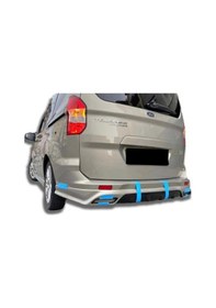 Resim Ford Tourneo Courier Egzoz Görünümlü Arka Ek Plastik Siyah Difüzör Arka-bodykit-ek-karlık 