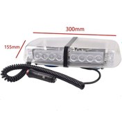 Resim 24 Ledli Mıknatıslı Kırmızı Mavi Çakar Tepe Lambası 