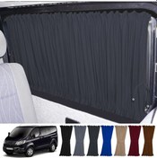 Resim Pandami Ford Custom Kısa Şase 2012+ Uyumlu Füme Raylı Oto Perde Takımı 