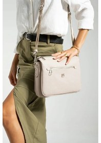 Resim Just Polo Kadın Bol Gözlü Ayarlanabilir Askılı Şık Omuz Çantası Shoulder Bag Taş 