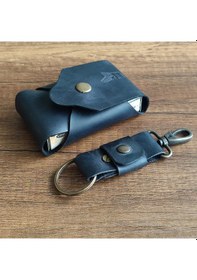 Resim Sumerian Leather Craft Deri Sigara Kılıfı Siyah 