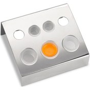 Resim Vkemall Stokli Paslanmaz Çelik Dövme Mürekkebi Fincan Tutucu - 7 Delikli 1 Büyük, 2 Orta, 4 Küçük Profesyonel Dövme Aleti 