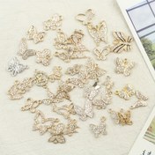 Resim 6 adet Zarif Kelebek Şansları, DIY Bileklik, Kolye, Küpe için Alaşım Kolye - Takı Yapımı Aksesuarları, Takı Aksesuarları | Kelebek Şansları | Alaşım Şansları, Takı Yapımı için Şanslar 