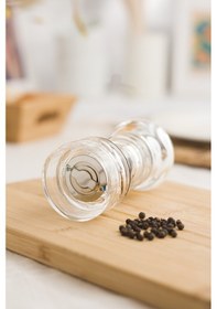 Resim Akrilik Tuz Karabiber Baharat Değirmeni Öğütücü 14 Cm Çok Renkli 