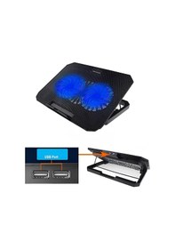 Resim Cosmotex Çift Fanlı Laptop Soğutucu Stand 17 İnç Uyumlu 8 Kademeli Ayarlı Usb Girişli 