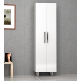 Resim Turuncu Garaj Turuncugaraj 4 Raflı 2 Kapaklı Çok Amaçlı Dolap Mutfak Dolabı Kiler Dolabı 50 Cm %100 Mdf 