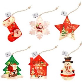 Resim Suntek Noel Ev Dekorasyonu Led Işıklar Çocuk Odası Perde 