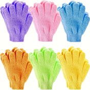 Resim Kadınlar için Peeling Eldivenleri 1-10 Adet, Çift Taraflı Vücut Ovma Mittleri, Ölü Deri İleğini Temizlemek İçin Makinede Yıkanabilir Spa & Duş Eksfoliyatör Eldivenler (Rastgele Renkler) 