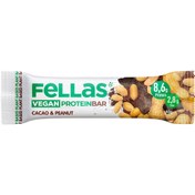 Resim FELLAS Vegan Protein Bar Yer Fıstığı ve Kakaolu 40g 