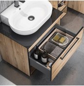 Resim Orka Knidos 90 Cm Mdf Legnano Banyo Dolabı Alt Modül Ve Lavabo Çok Renkli 