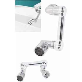 Resim Döndürülebilir Musluk Mutfak Banyo Musluk Ucu Başlığı 4 Filtreli 