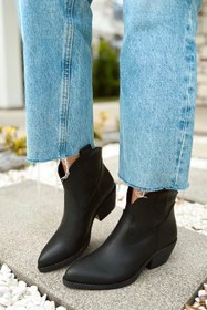 Resim POLKA STORE West Kadın Kovboy Bot Bootie Western Çizme 