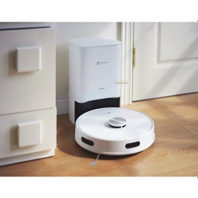 Resim EZVIZ RE5 Plus Akıllı ve Paspaslı Islak Kuru Robot Süpürge Otomatik Çöp Boşaltma ve Şarj, Halı Algılama 
