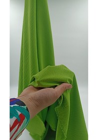 Resim Fıstık Yeşili Keten Ayrobin Kumaş 