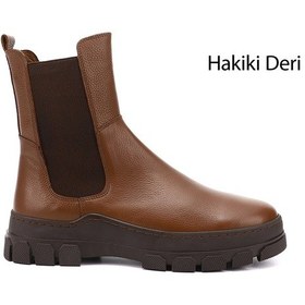 Resim Gönderi R Kadın Taba Floter Kauçuk Taban Hakiki Deri Chelsea Bot Gkzb13452411 Taba Floter 