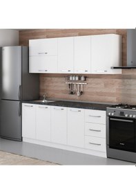 Resim Minar 205 Cm Mutfak Dolabı Beyaz 205-b2 