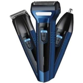 Resim 3'lü Erkek Bakım Seti: Saç, Sakal, Burun Kılı Alma, 3'ü Bir Arada, Beyaz 