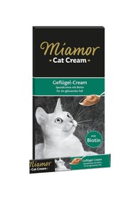 Resim Miamor Cream Tavuklu Biyotinli Kedi Ödülü 6 x 15 G 