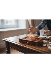 Resim Lüks Ahşap Kutulu Türkiye Logolu Premium Domino Seti 28 Parça 6 Çift Aile Oyunu Yeni Yıl Hediyesi -c 