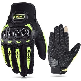 Resim Suomy Suomy Motosiklet Eldivenleri - Nefes Alabilir, Dokunmatik Ekran Uyumlu, Erkek/kadın - Model: Ürün Kodu Şampanya 