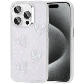 Resim iPhone Uyumlu 15 Pro Kılıf Kabartma Figürlü Parlak Zore Eralli Silikon Kapak Caselab 