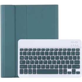 Resim Apple Ipad 10.2 8.nesil Bluetooth Klavyeli Kılıf Standlı Deri Kapaklı A2270 A2428 A2429 SKU: 84617 