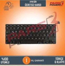 Resim Macbook Uyumlu Pro A1278 13.3" 2010 Klavye (Siyah Tr) ( Pars power ) Türkçe - Büyük Enter 682530 