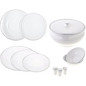 Resim Jumbo Cosmos Platin 60 Parça 12 Kişilik Yemek Takımı 