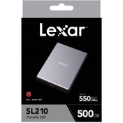 Resim Lexar External Portable SSD 500GB, up to 550MB/s Read and 450MB/s Write Lexar