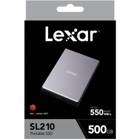 Resim Lexar External Portable SSD 500GB, up to 550MB/s Read and 450MB/s Write 