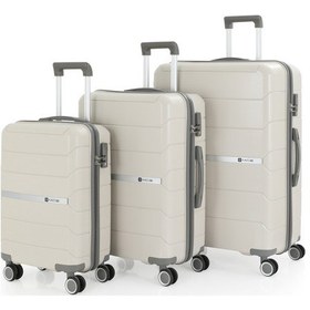 Resim Mçs Polipropilen 4lü Valiz Seti V366 S21sy1000048-set 00424 Kemik - Gri 