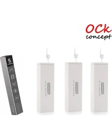 Resim ock concept 3 Adet Cuppon Sp 22 Panjur Giyotin Pergola Alıcısı ve 1 Adet Stilo 5 Kanallı Grup Kumanda Seti 