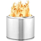 Resim Yifomall Taşınabilir Paslanmaz Çelik Kamp Ocağı - Hızlı Pişirme & Dayanıklı Gümüş 