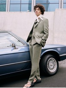 Resim Koton Yazlık Pantolon Slim Fit Chino Düğmeli Cep Detaylı Haki 4sam40174hw Haki 