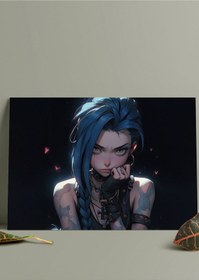 Resim Arcane Jinx Dizi - Metal Tablo 