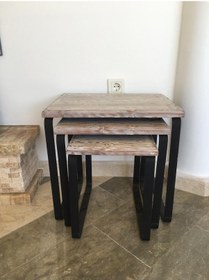 Resim Masif Ahşap Zigon Sehpa (330841752) 