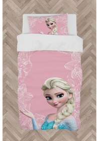 Resim Mekta Home Bebek Ve Çocuk Odası Motifli Elsa Desenli Pembe Nevresim Takımı 