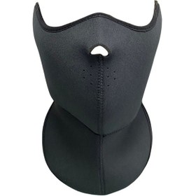 Resim Motosiklet-bisiklet Boyunluklu Yüz Maskesi Çift Taraflı-arr2462 Siyah 