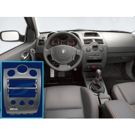 Resim Megane 2 Teyp Çerçevesi Gri Renk Renault Dijital Klima - 8200491106 - 8200178435 - 8200491109 - 8200178630 