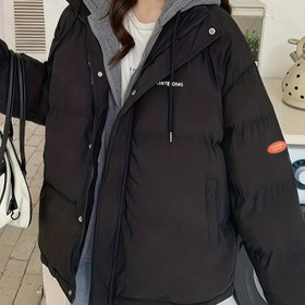 Resim Kadın Ağır Gramajlı Kapüşonlu Ceket - Tam Fermuarlı, Bol Kesim Uzun Kollu Kalın Kışlık Mont, Düz Renk Günlük ve Resmi Etkinlikler İçin Dış Giyim - Kolay Bakım, Makinede Yıkanabilir Mont, Soğuk Hava İçin Esnemeyen Kumaş, Kadınlar İçin Kışlık Montlar 